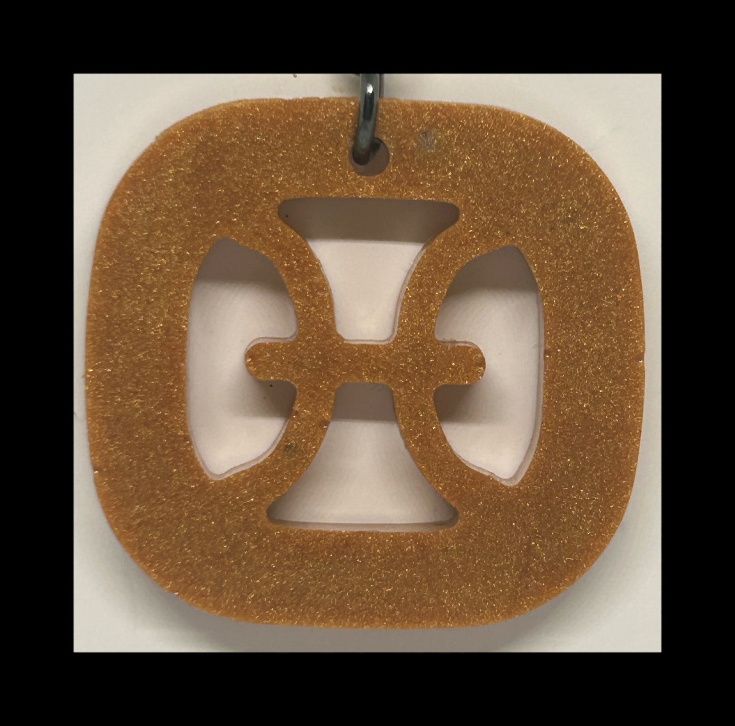 Sandstone resin zodiac keychains