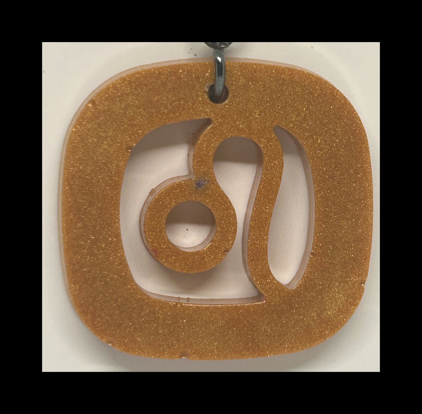 Sandstone resin zodiac keychains