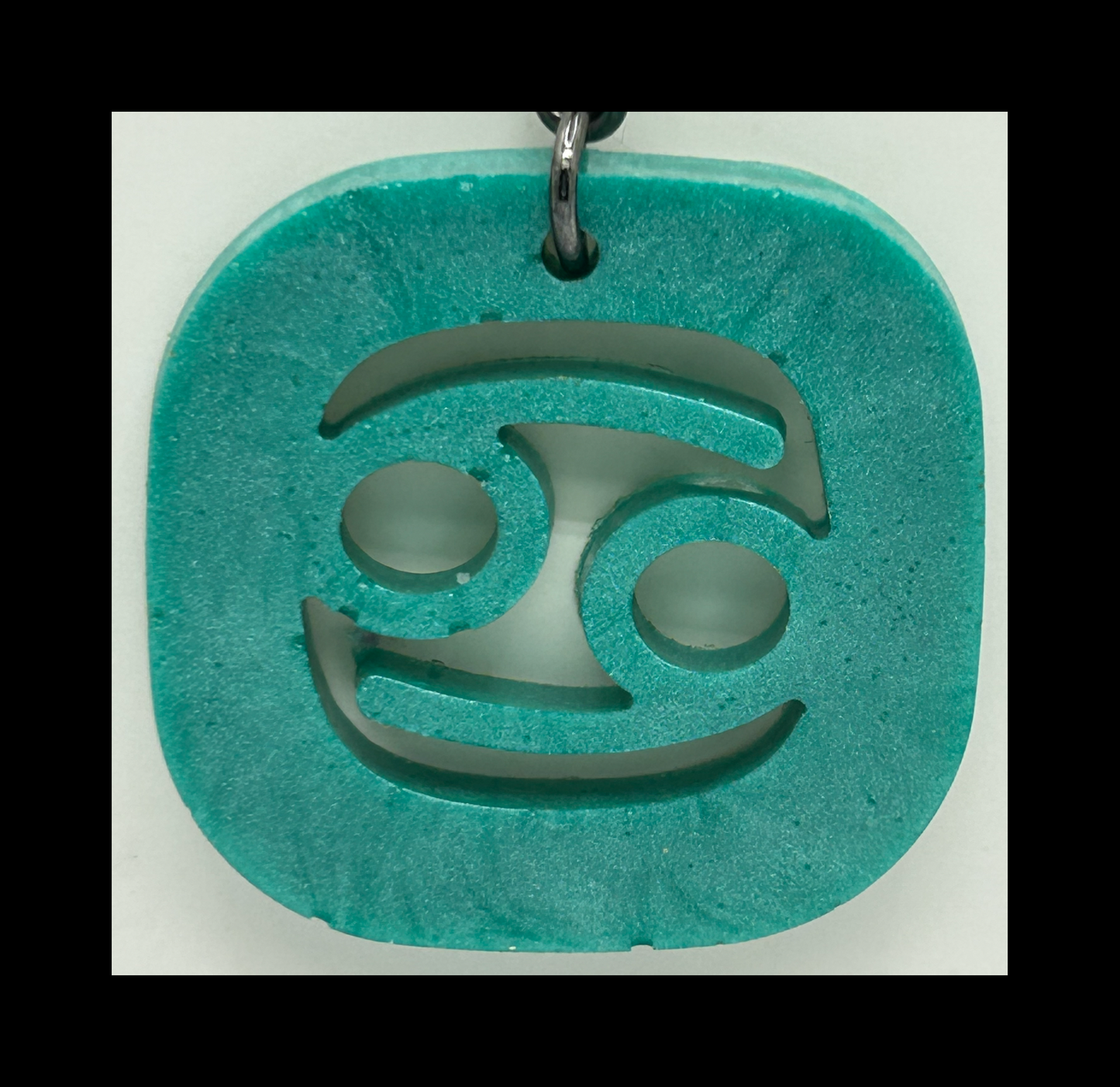 Tropical water resin zodiac Keychains