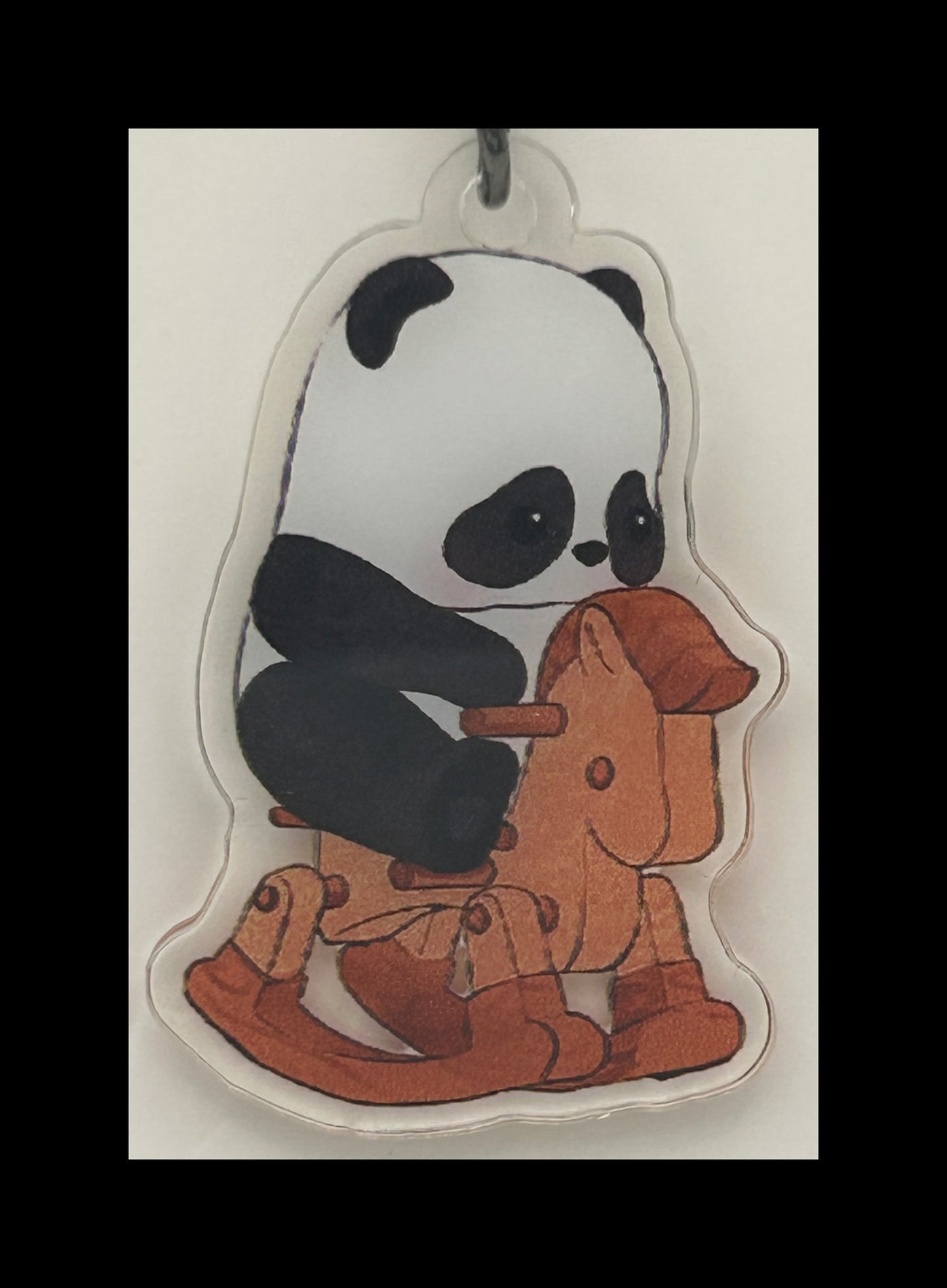 Acrylic panda keychains