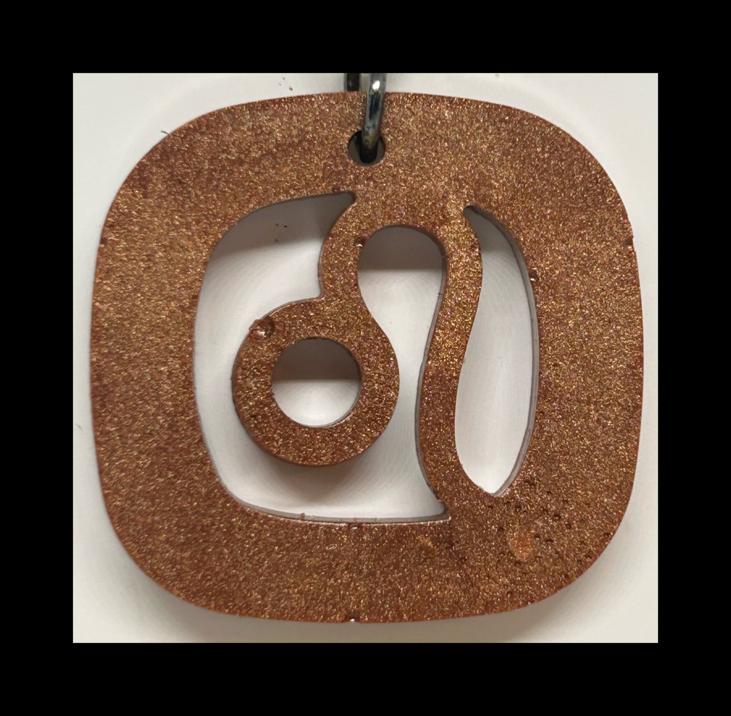 Bronze resin zodiac keychains