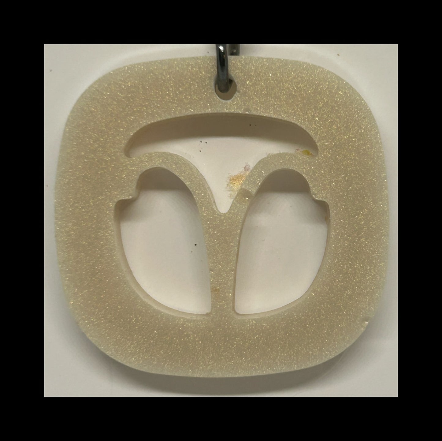 Ghost silver resin zodiac Keychains