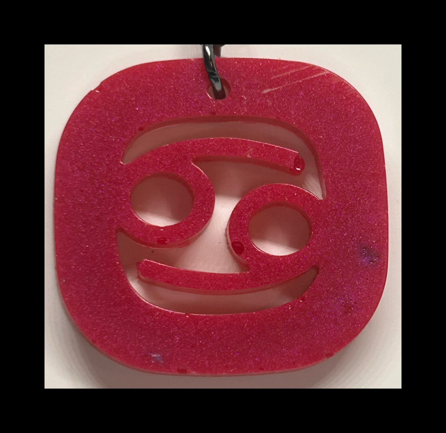 Tropical fruit resin zodiac keychains