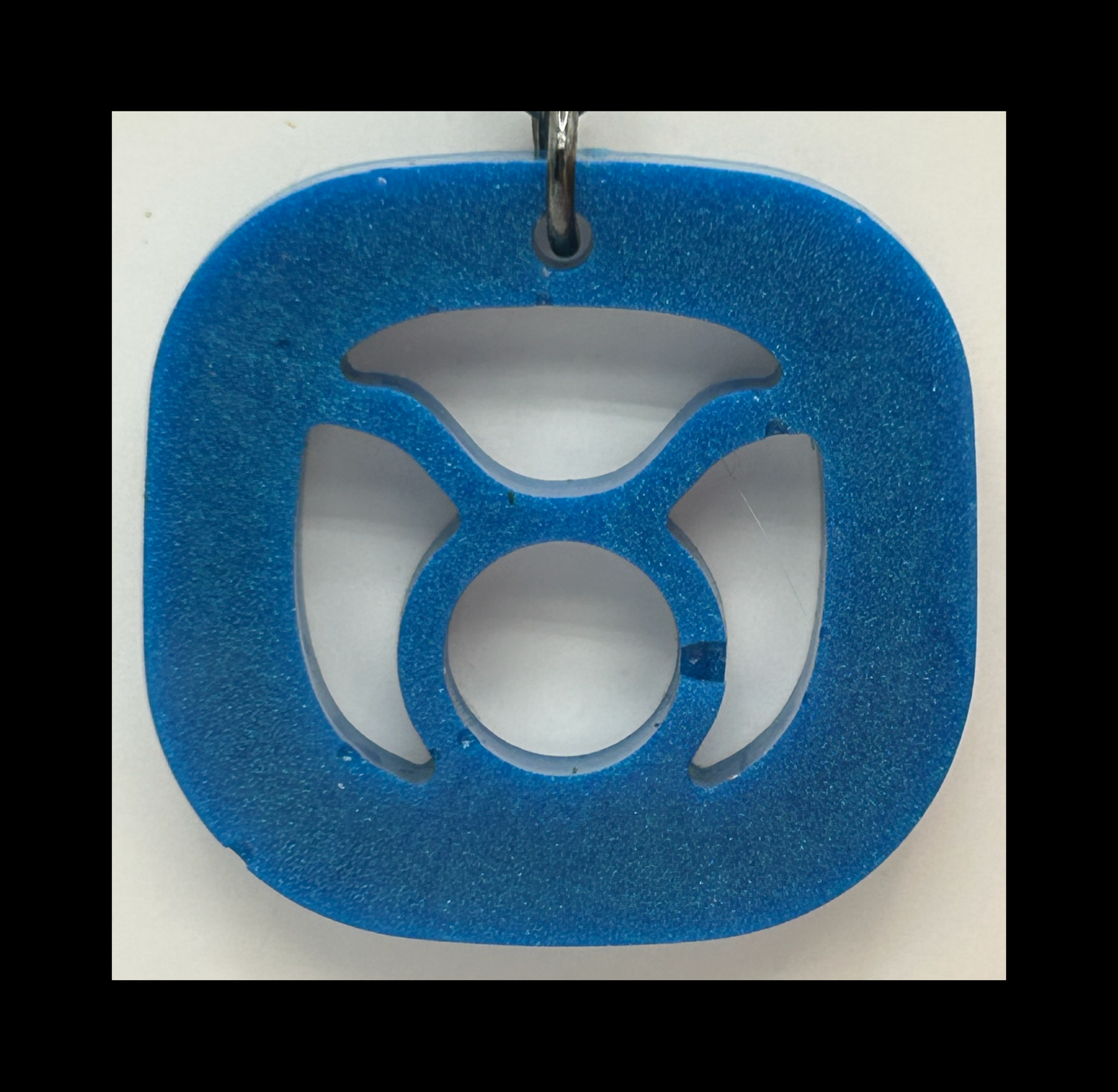 Calm see resin zodiac keychains