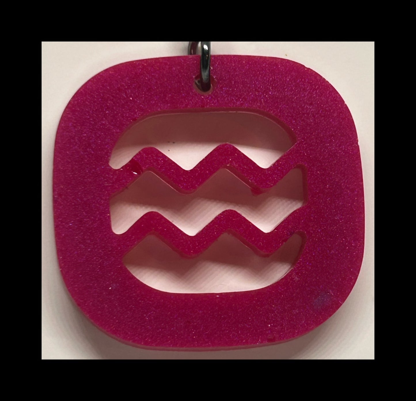 Tropical fruit resin zodiac keychains