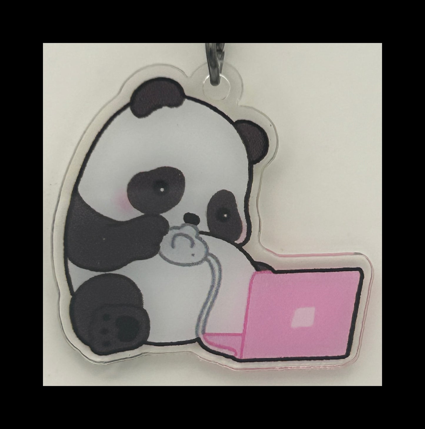 Acrylic panda keychains