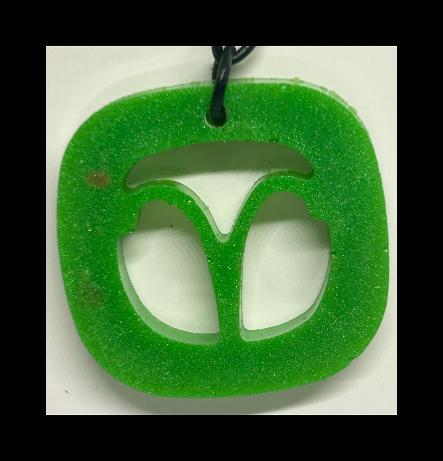 Lime resin zodiac Keychains