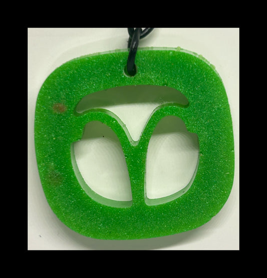 Lime resin zodiac Keychains