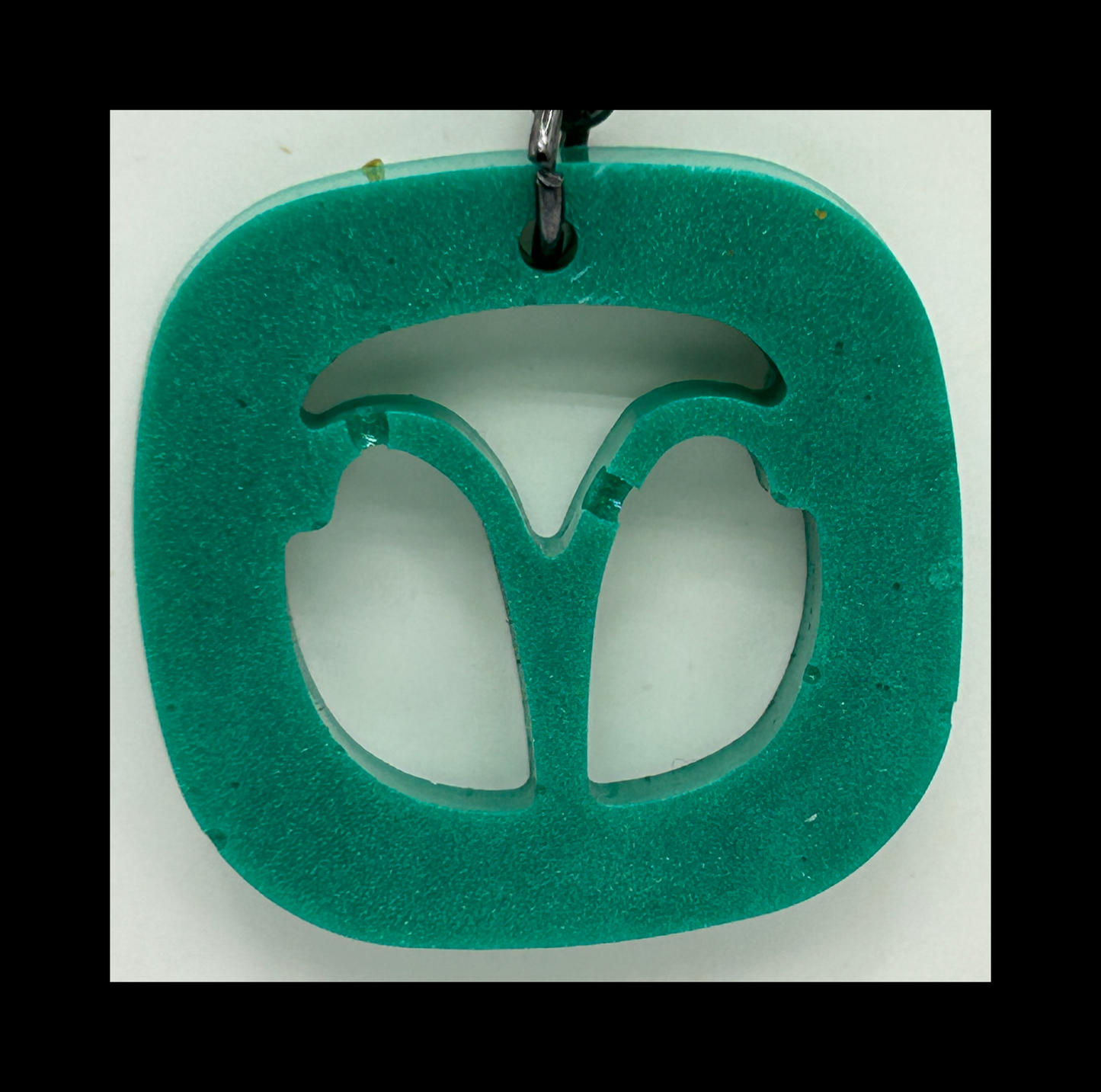 Aquamarine resin zodiac Keychains