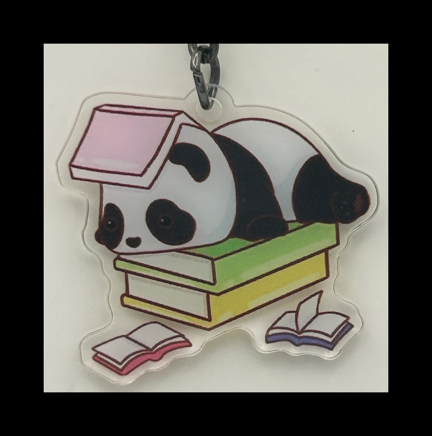 Acrylic panda keychains