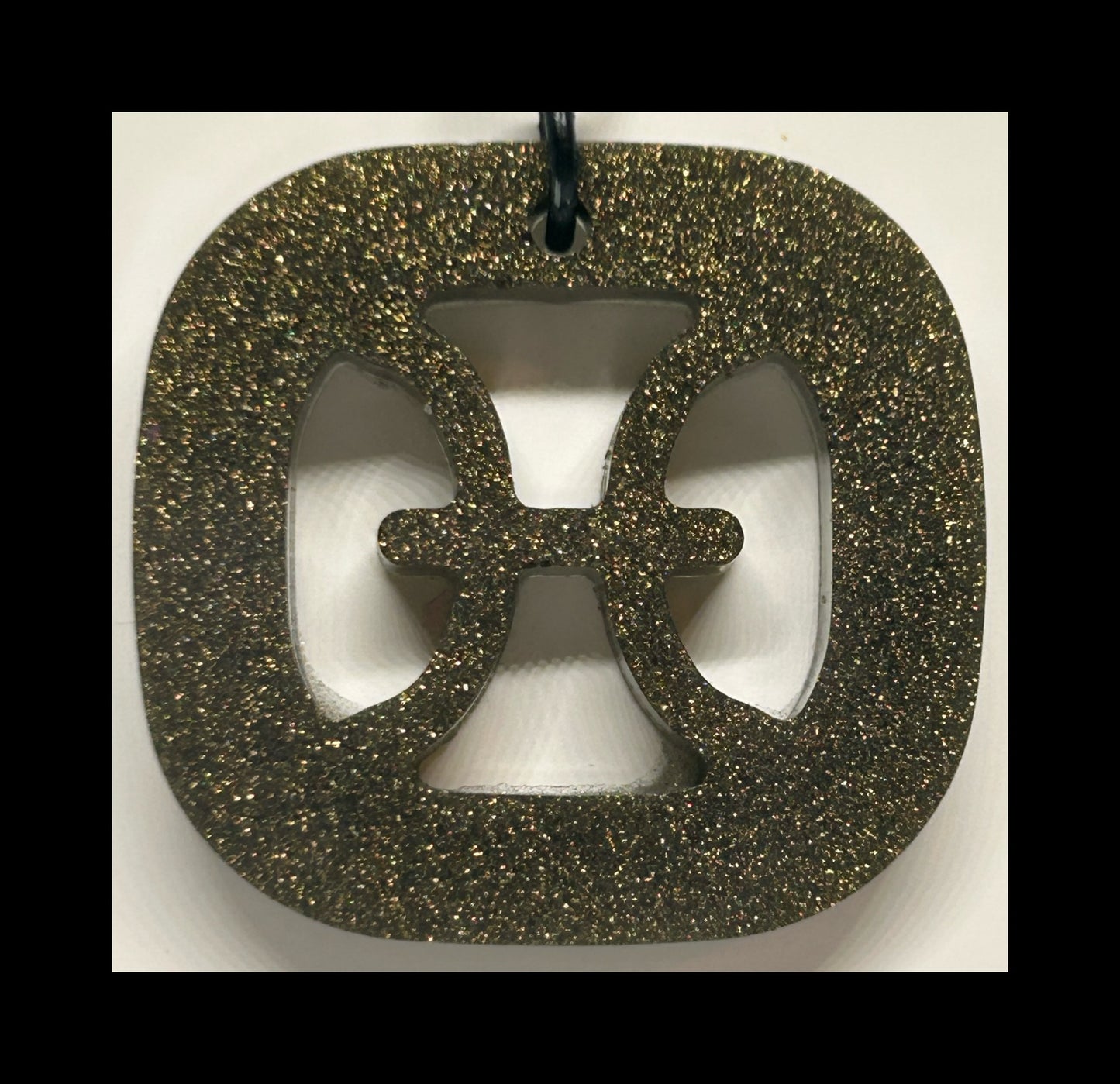 Rustic metal resin zodiac keychains