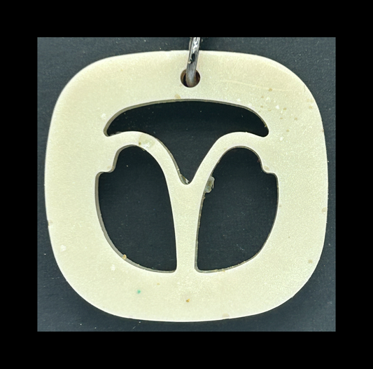 Ghost jungle resin zodiac keychains