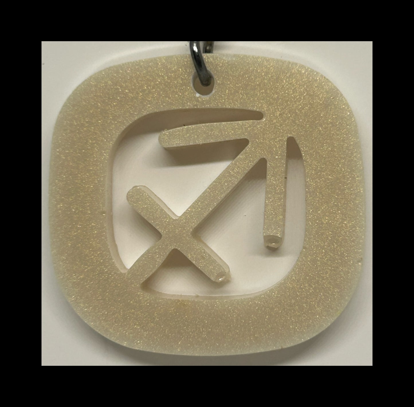 Ghost silver resin zodiac Keychains