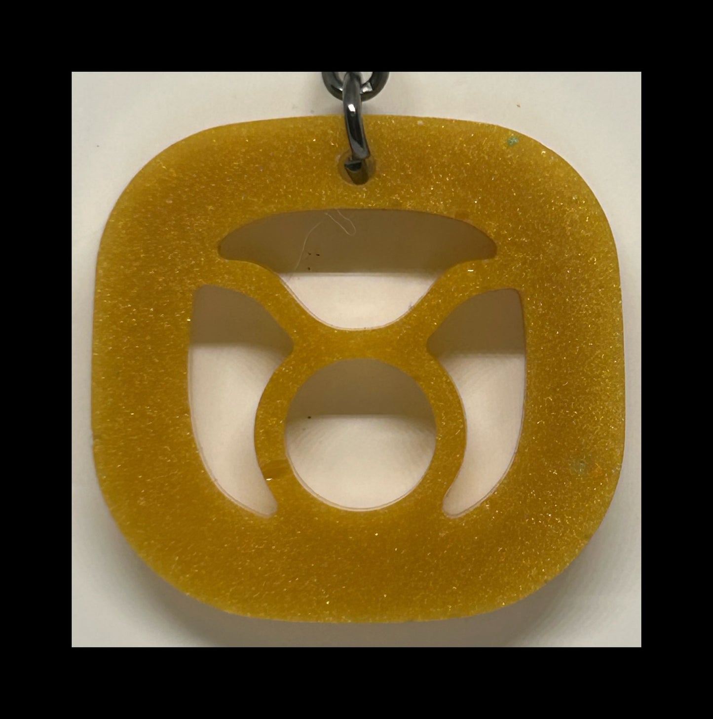 Jasmine resin zodiac keychains