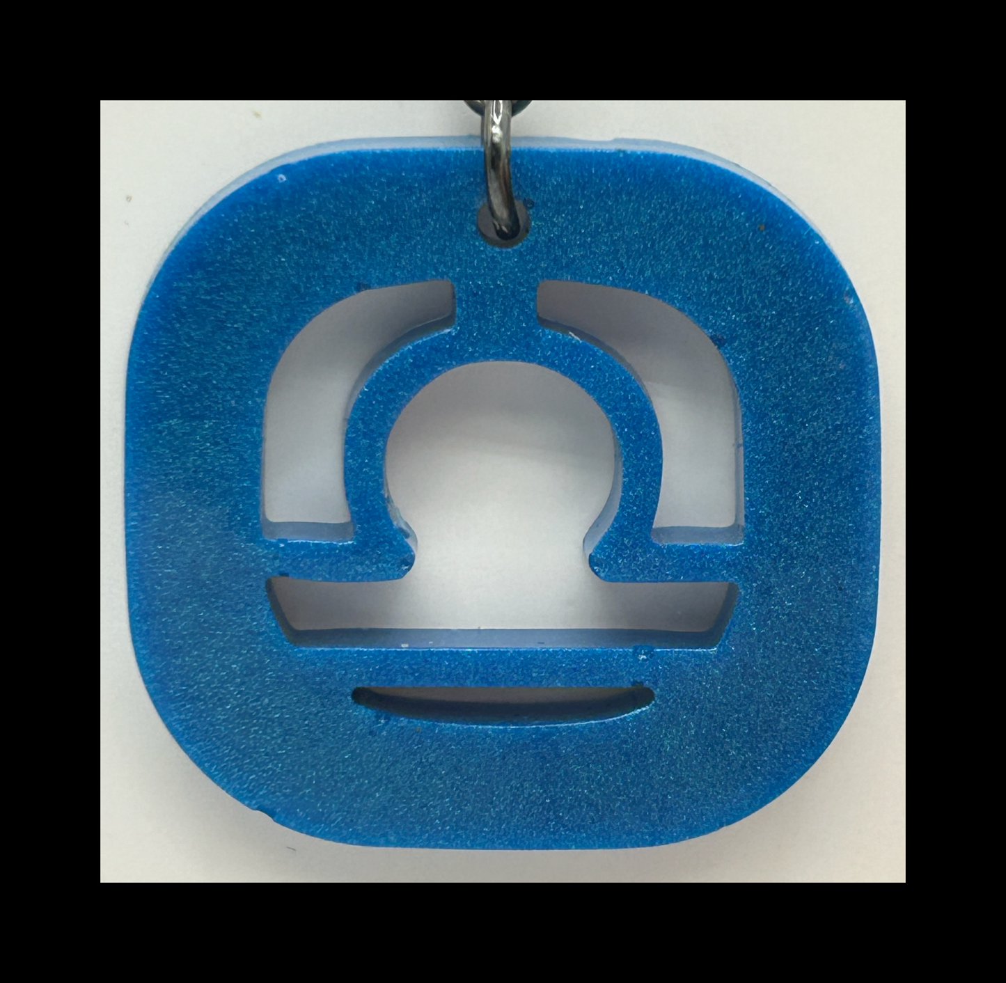 Calm see resin zodiac keychains