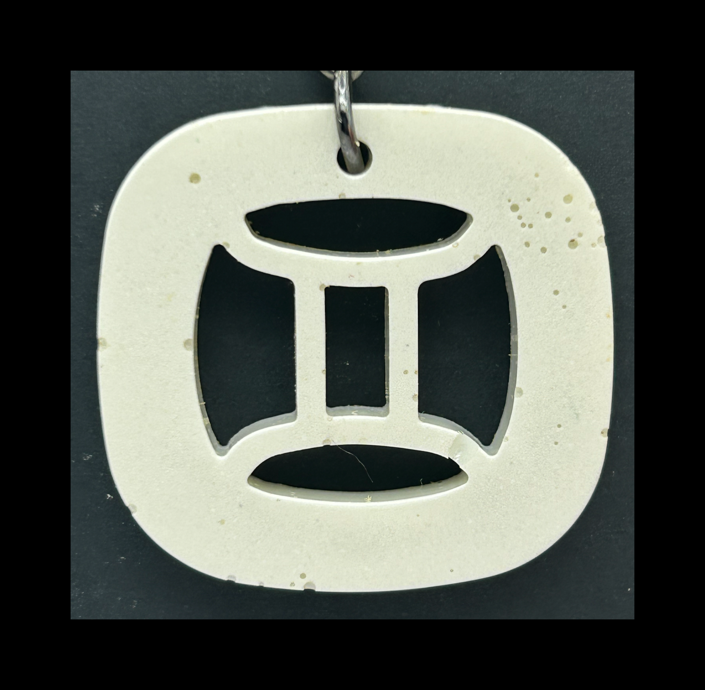 White chocolate resin zodiac keychains