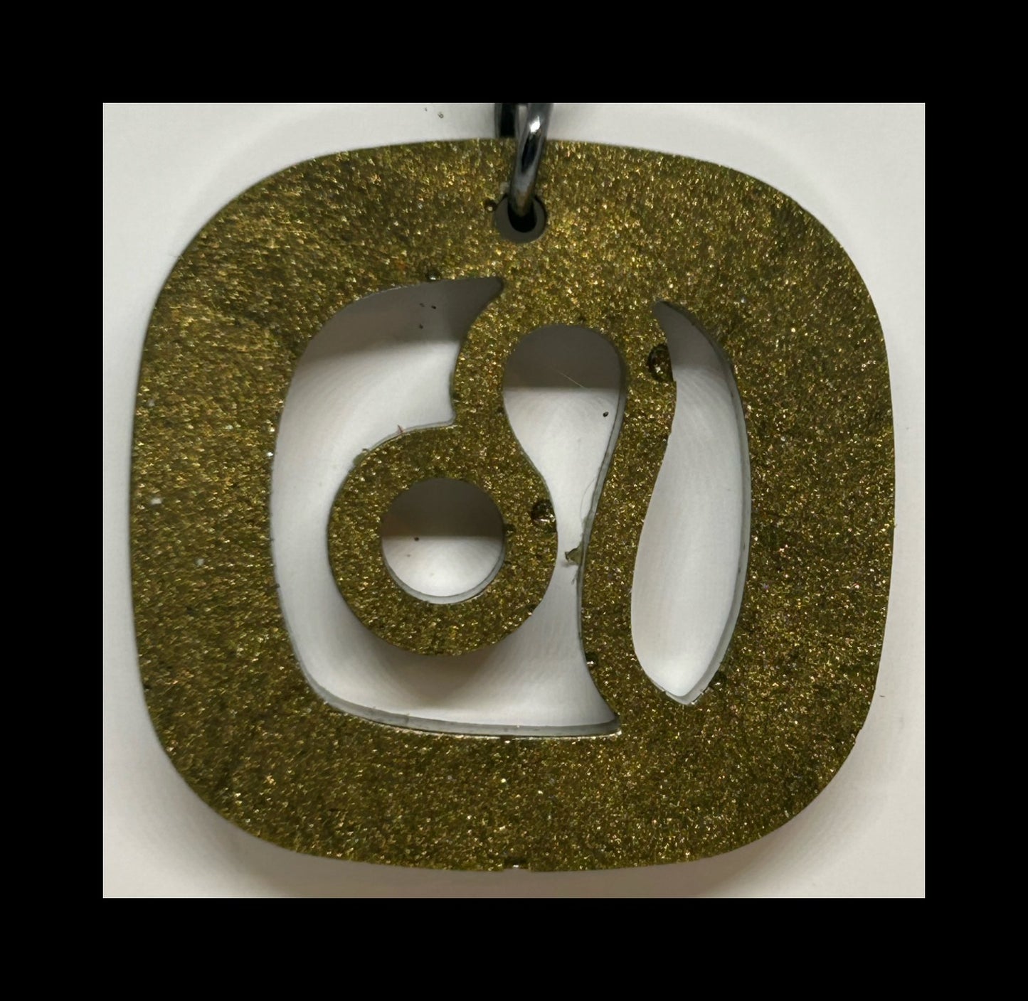 Espresso resin zodiac keychains