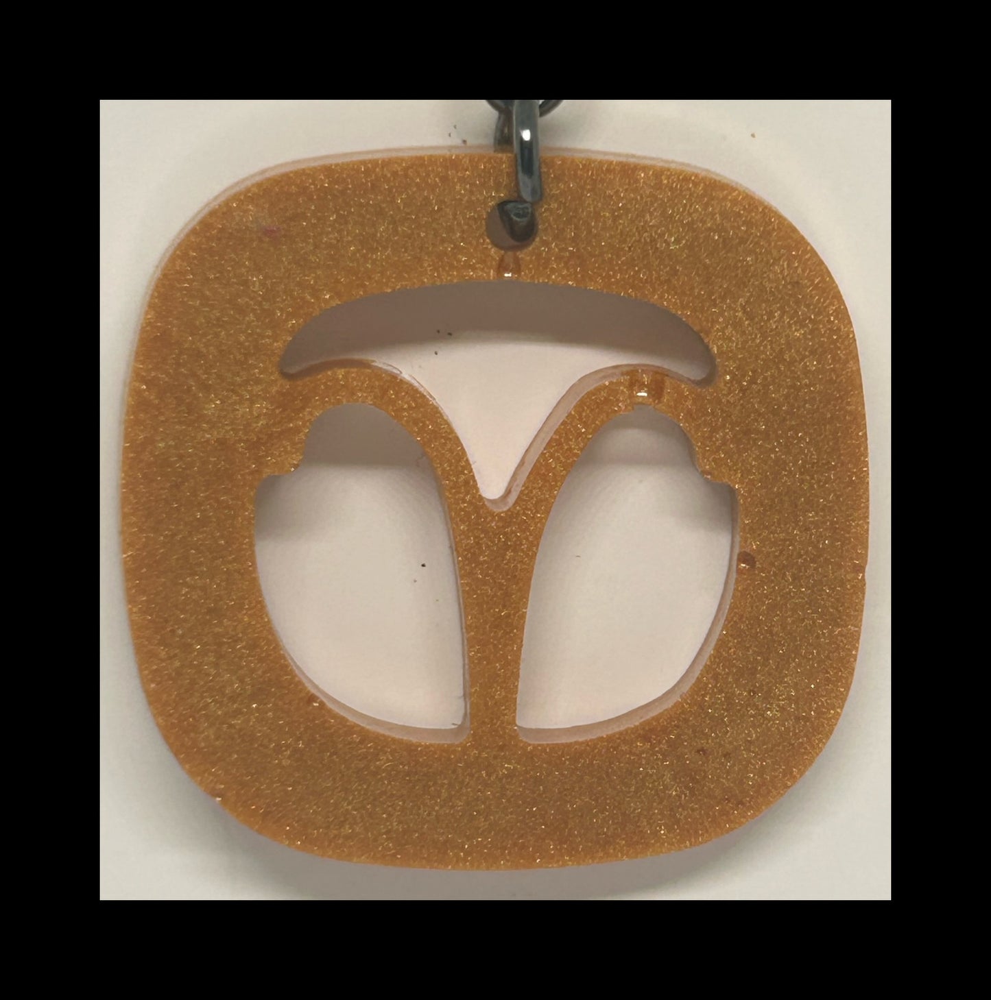 Sandstone resin zodiac keychains