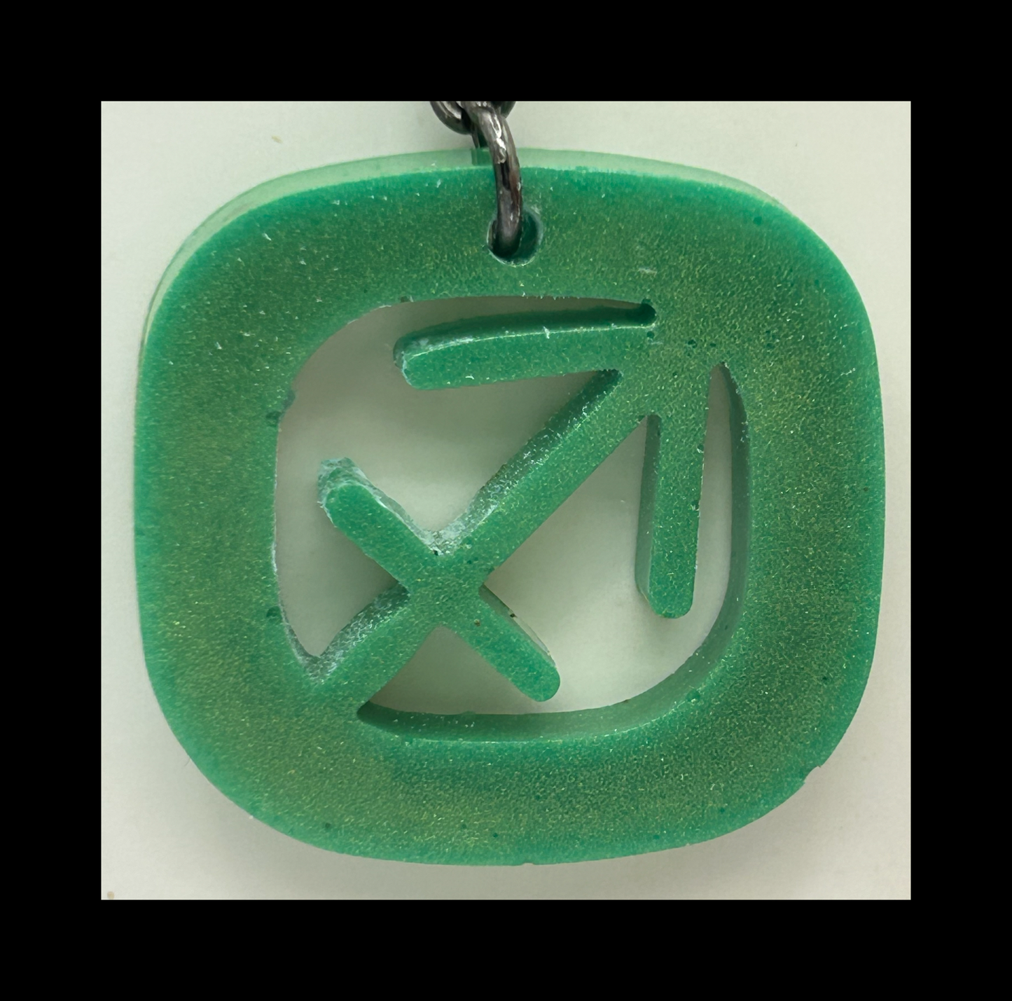Moss resin zodiac Keychains