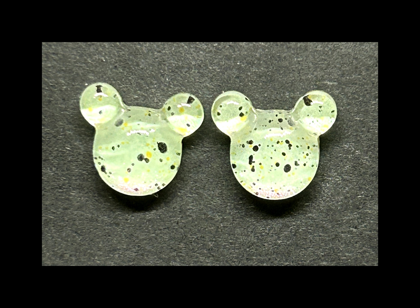 Pastel mouse stud earrings