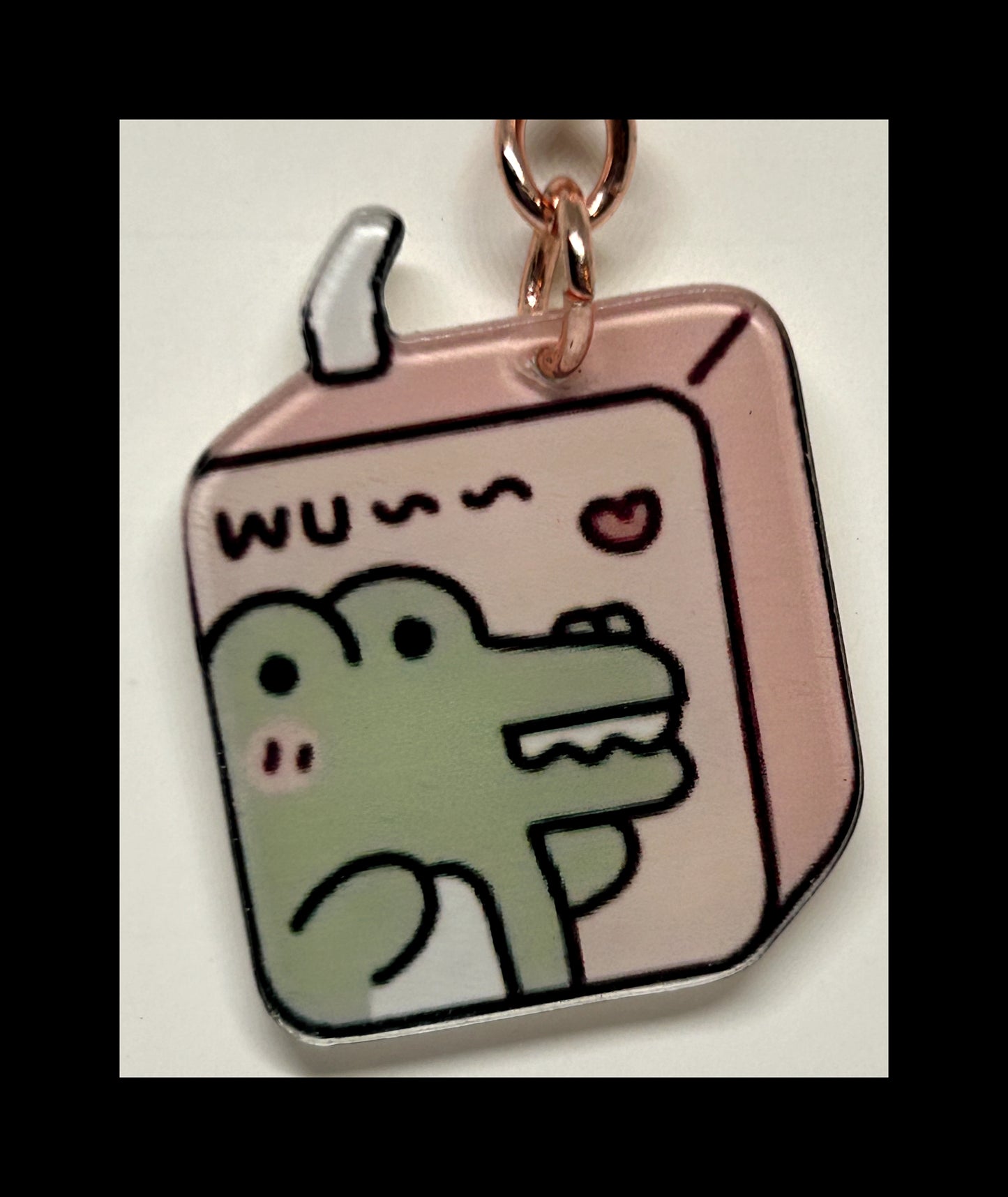 Acrylic boba keychains