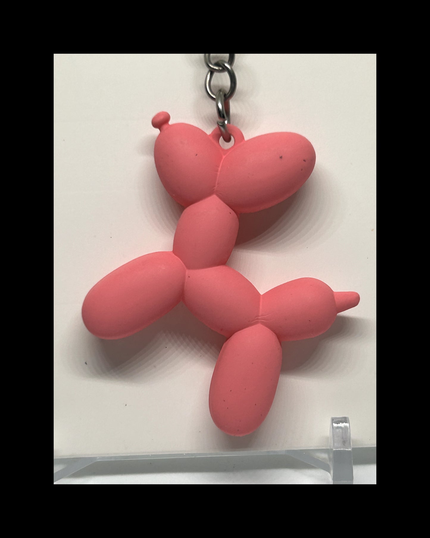 Matte balloon dog keychains