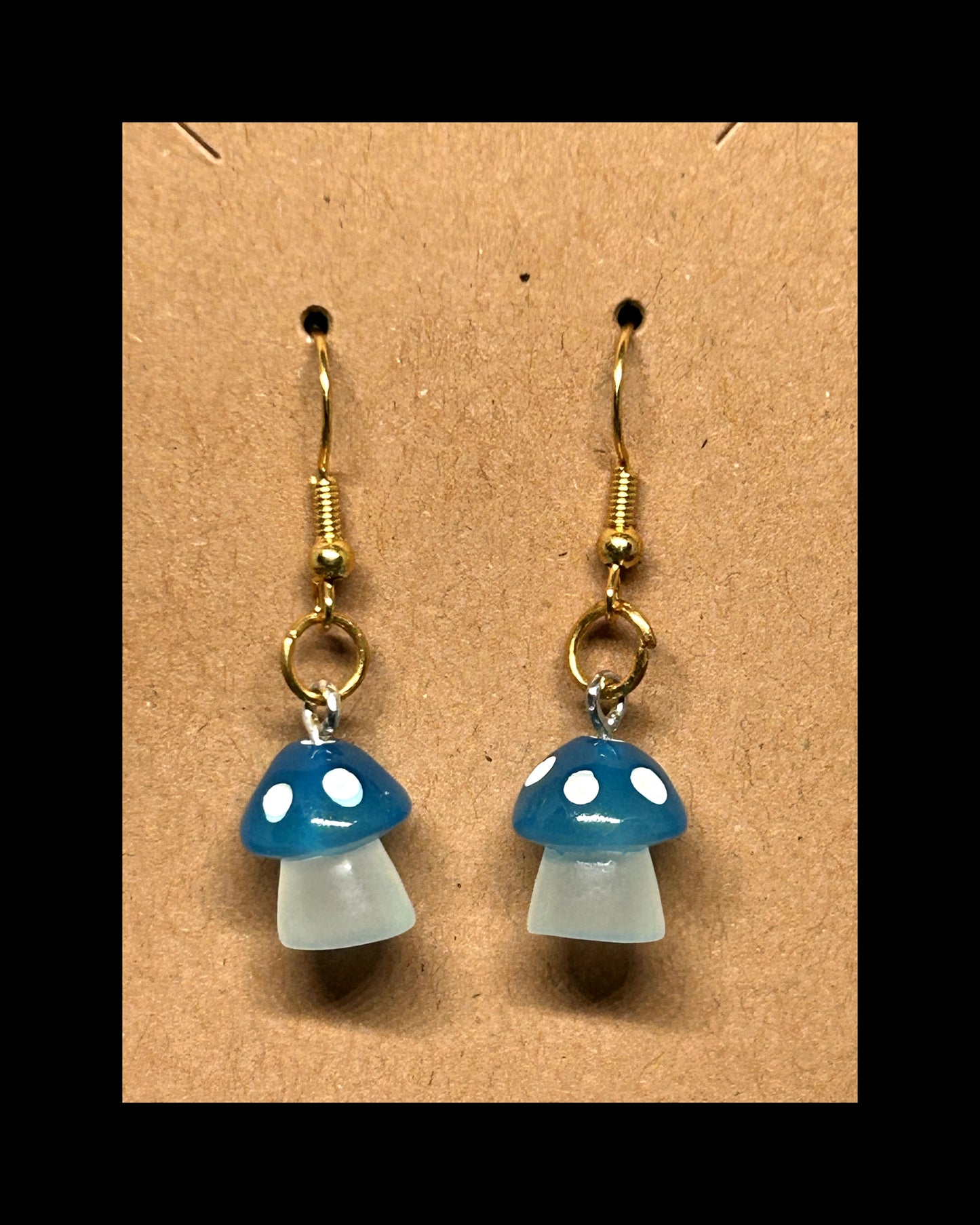 Mushroom dangle earrings