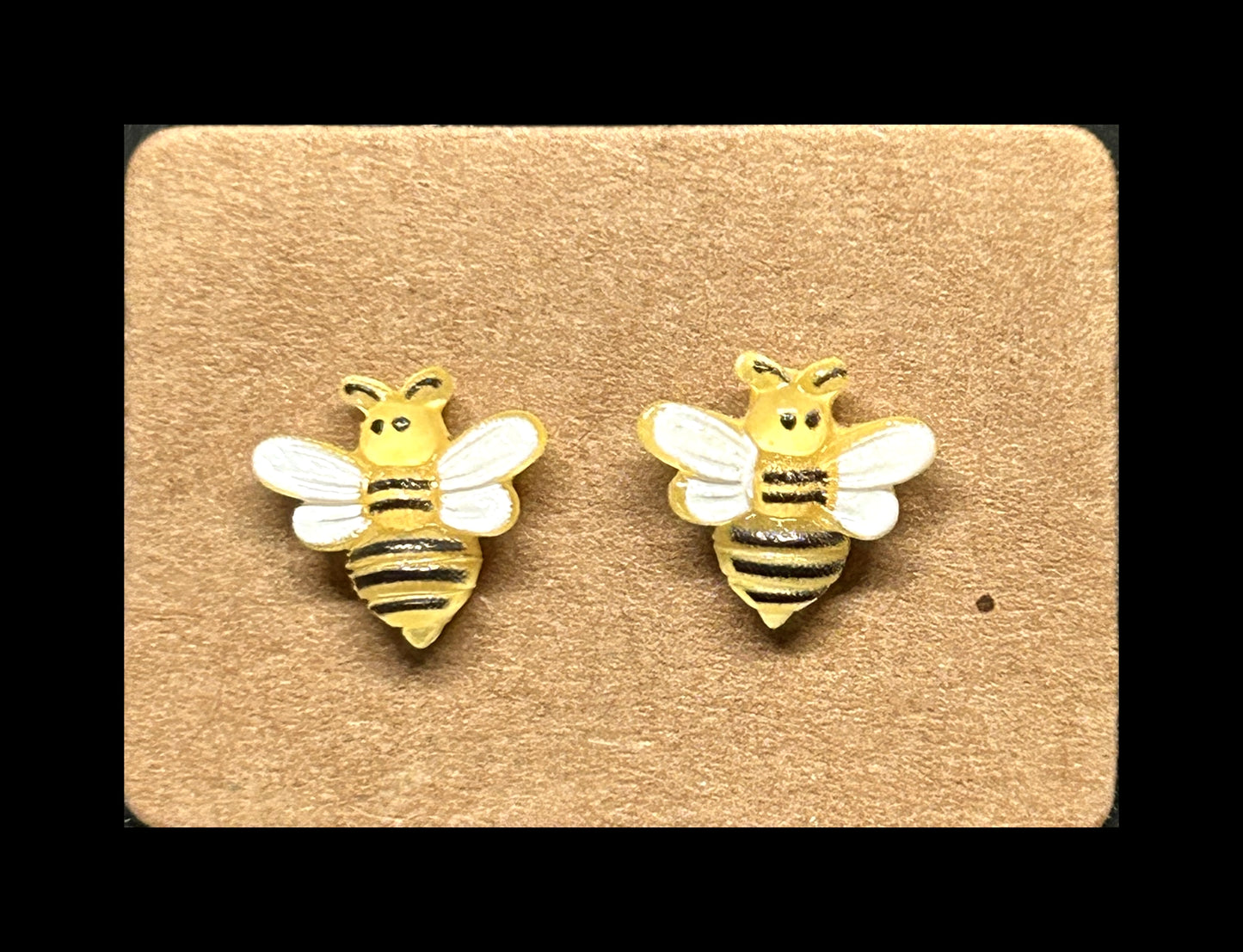 Bee stud earrings