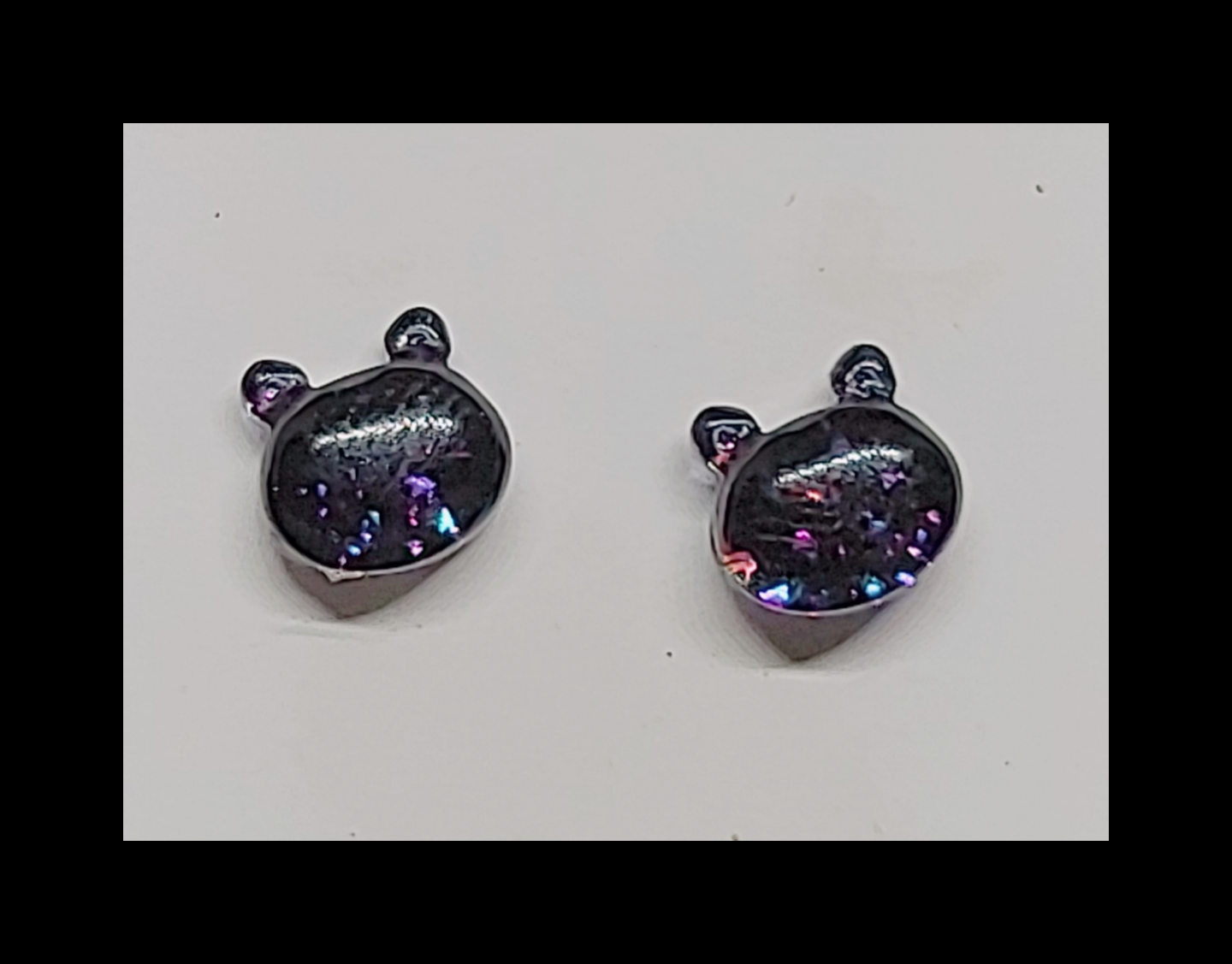 Cat stud earrings