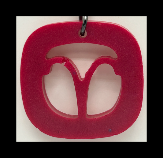 Deep toreador red zodiac keychains