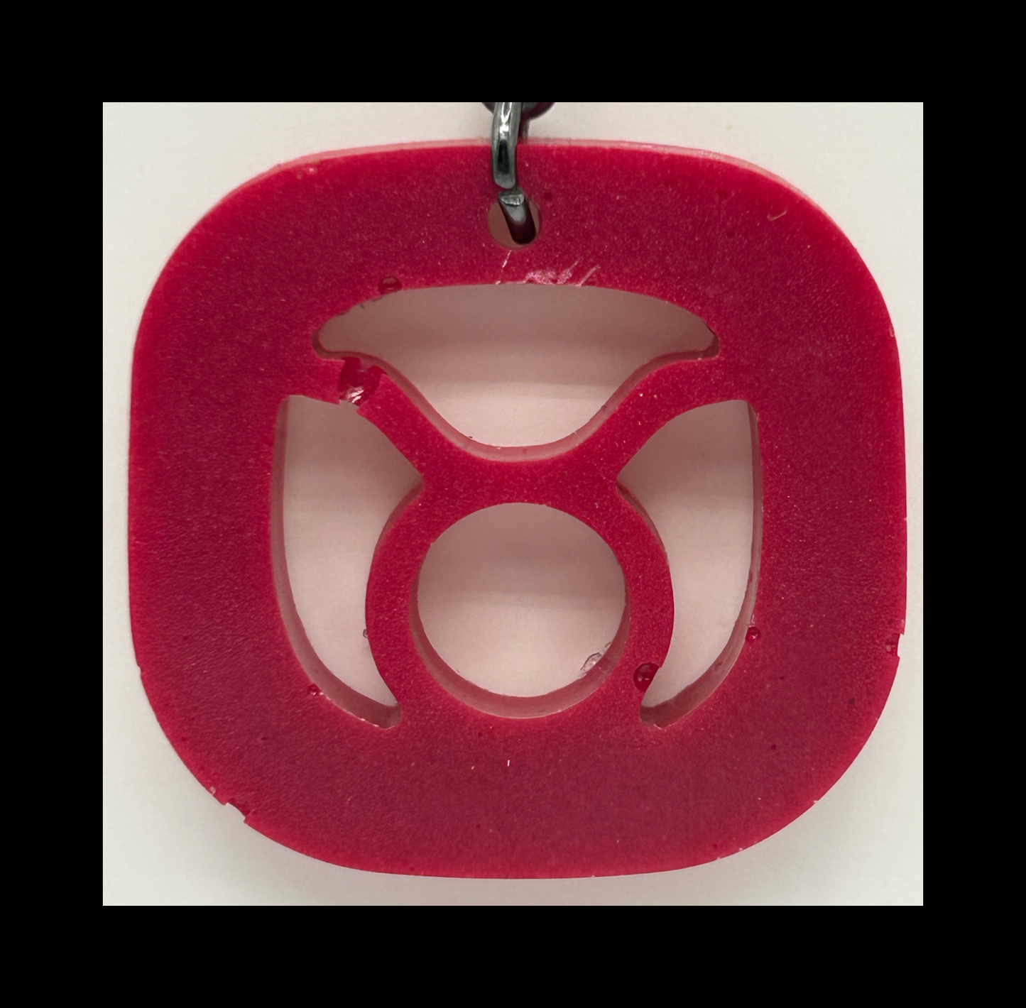 Deep toreador red zodiac keychains