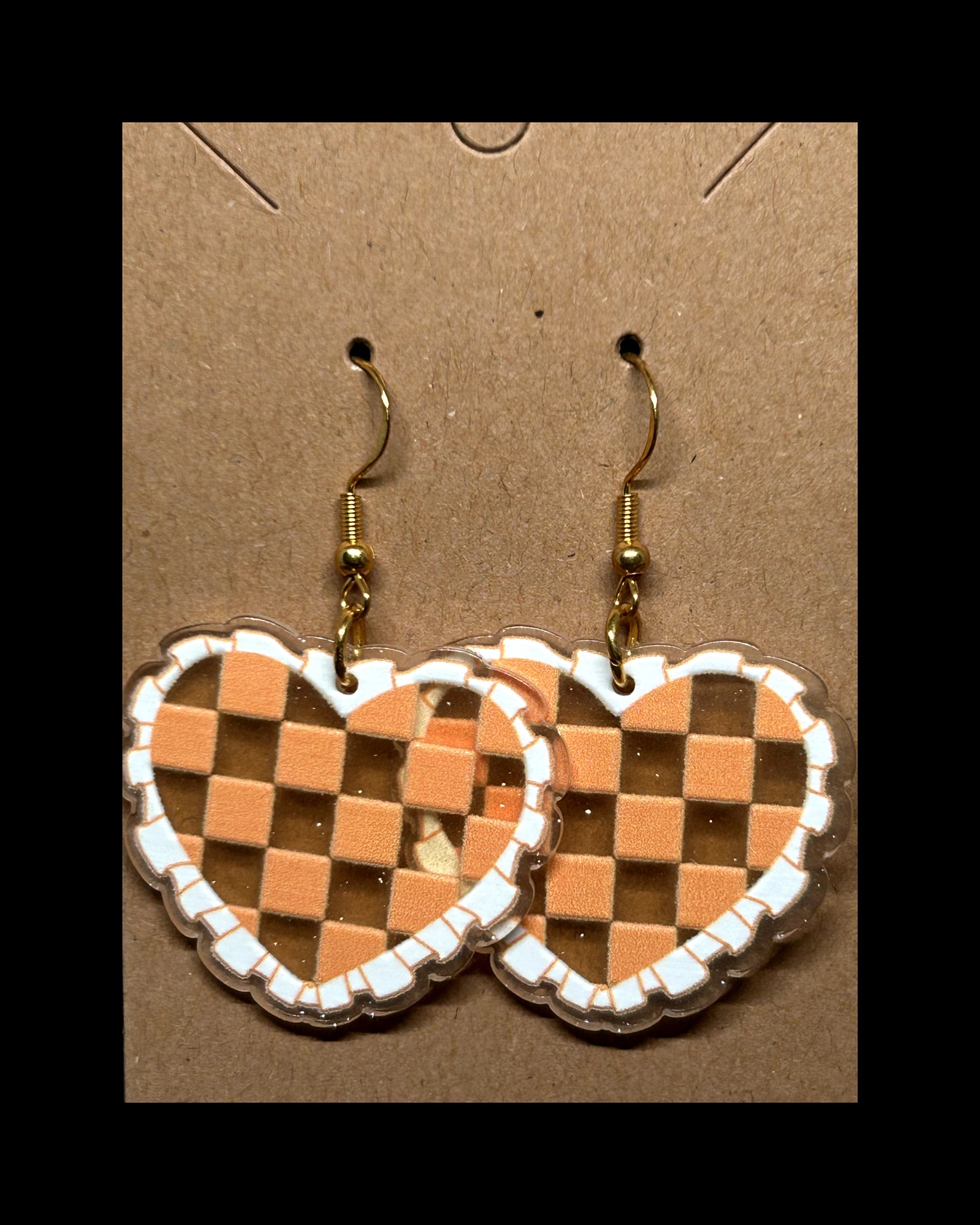 Acrylic dangle earrings