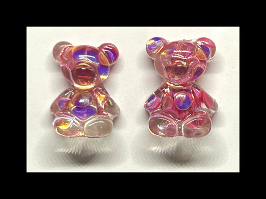 Bear stud earrings