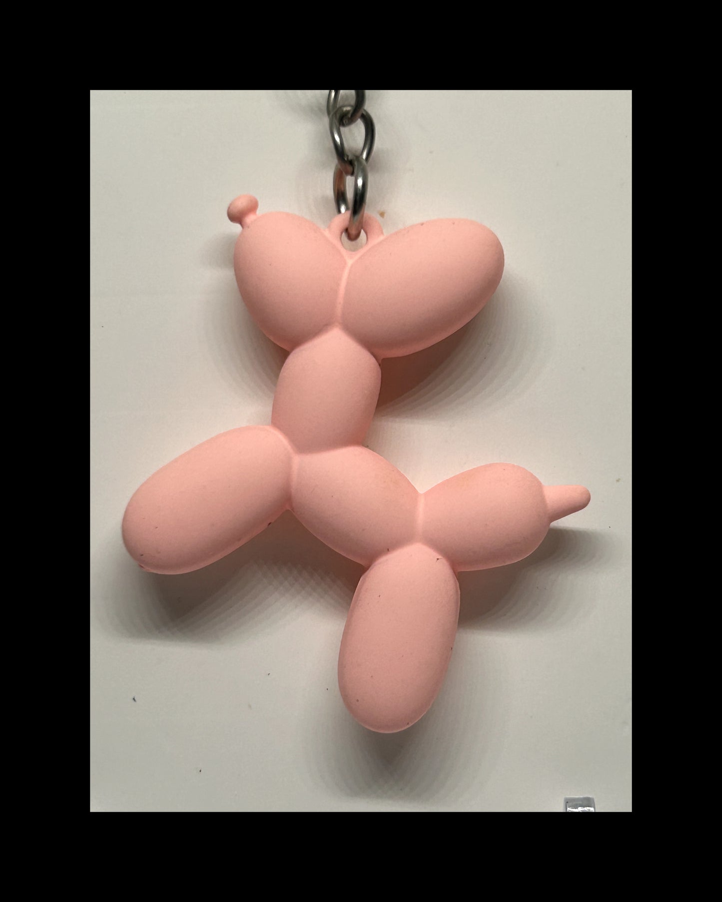 Matte balloon dog keychains