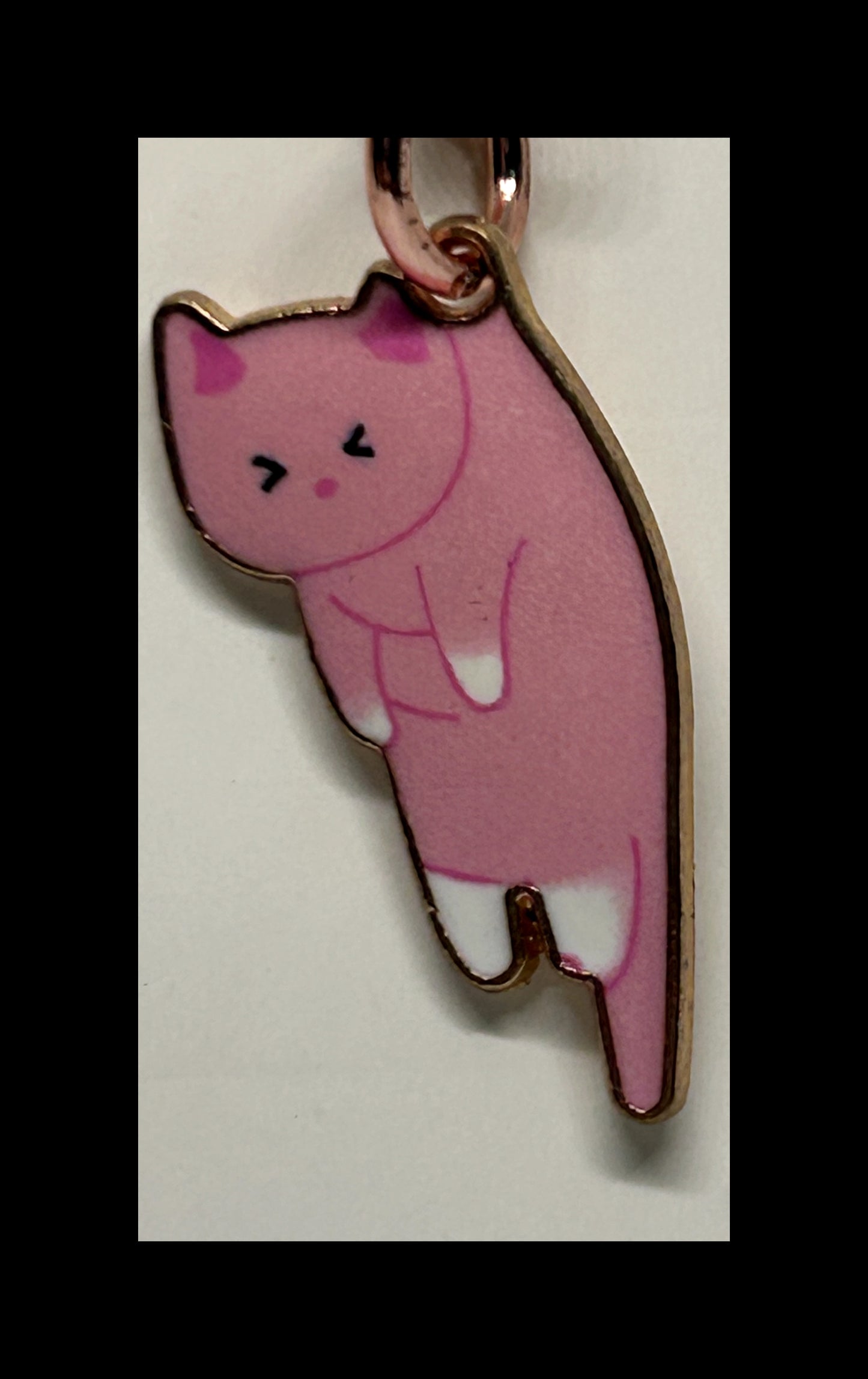 Flat cat keychains