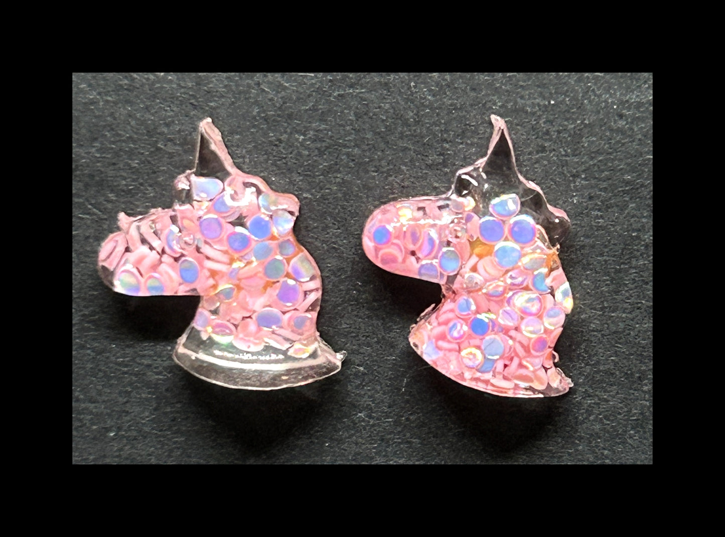 Unicorn stud earrings