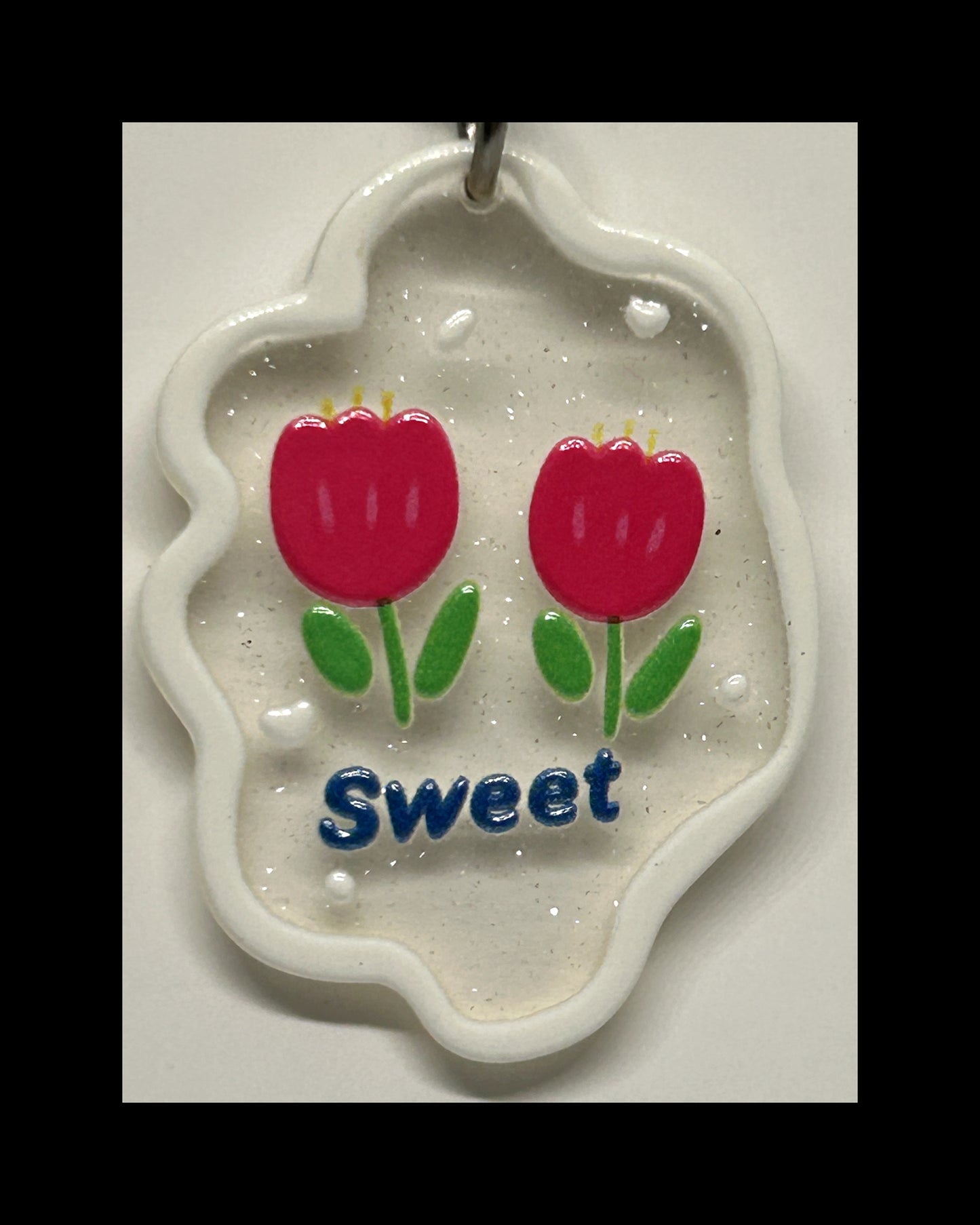 Acrylic flower keychains
