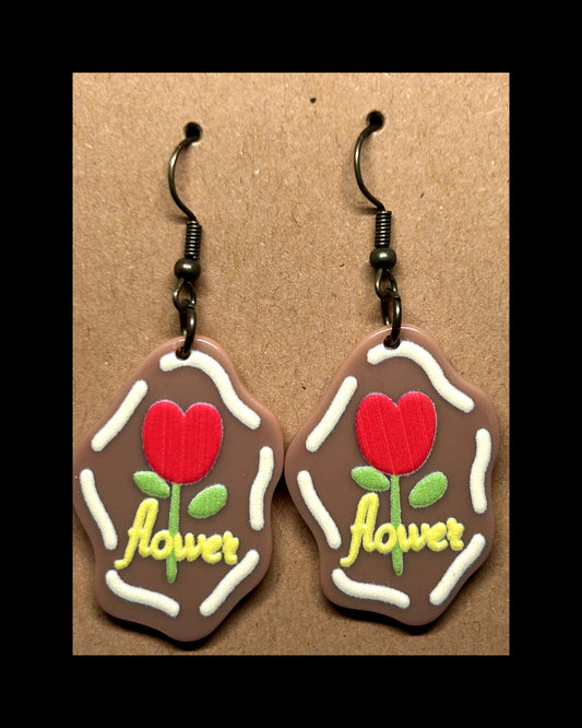 Acrylic dangle earrings