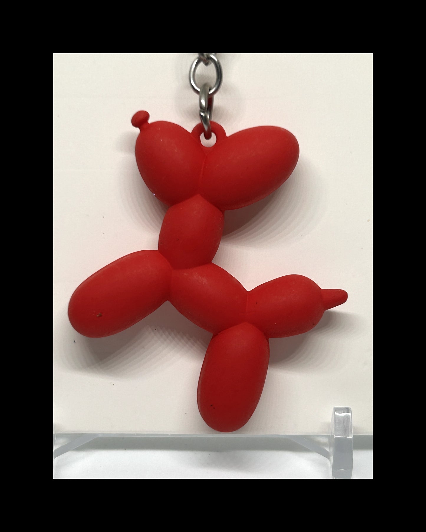 Matte balloon dog keychains