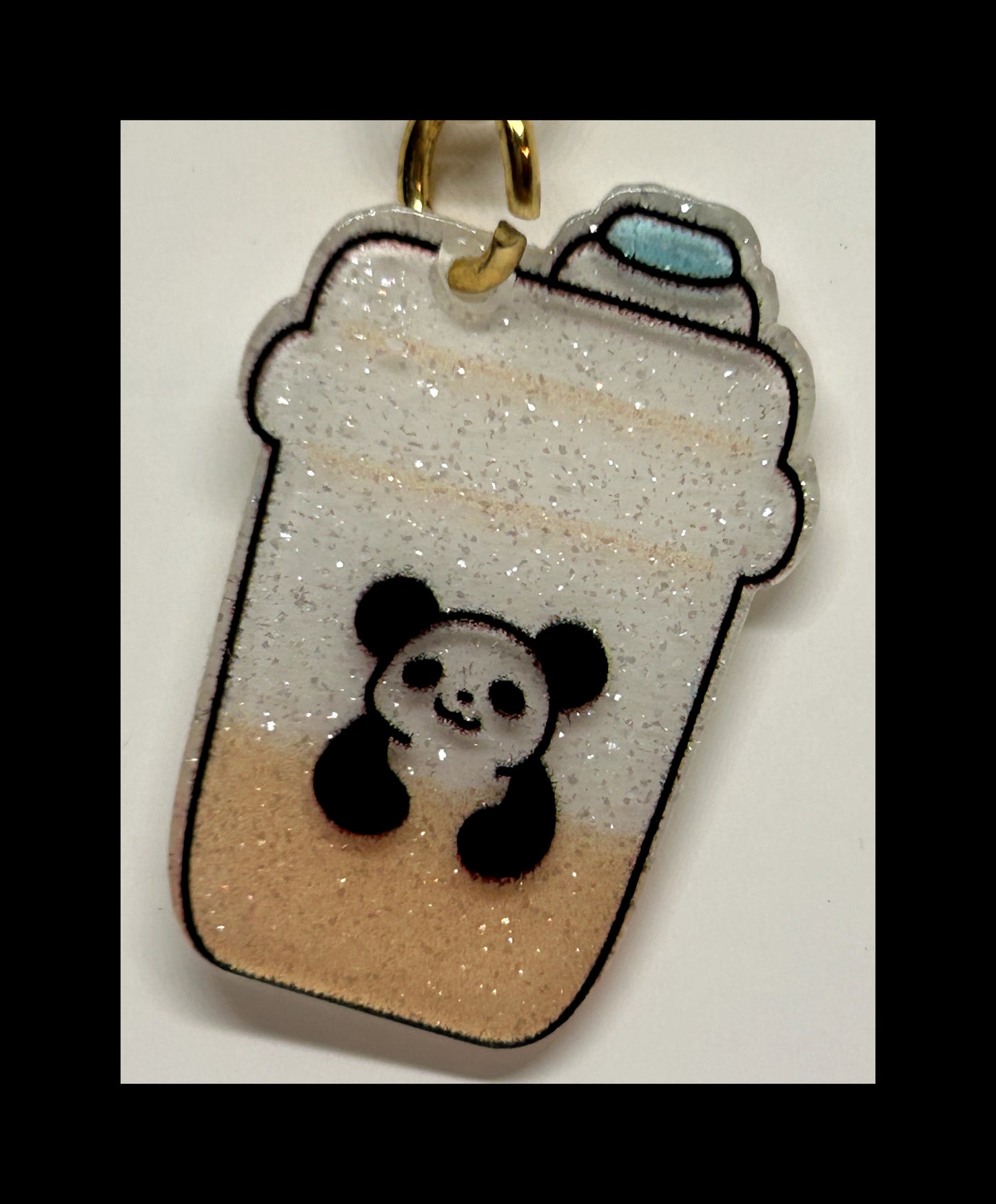 Acrylic boba keychains