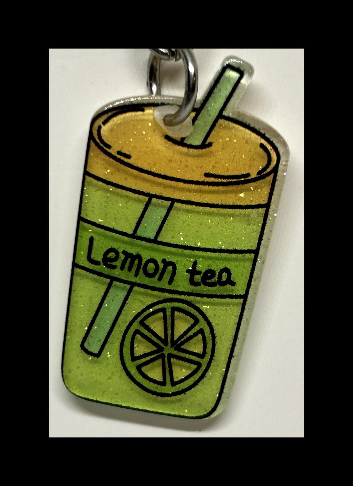 Acrylic boba keychains