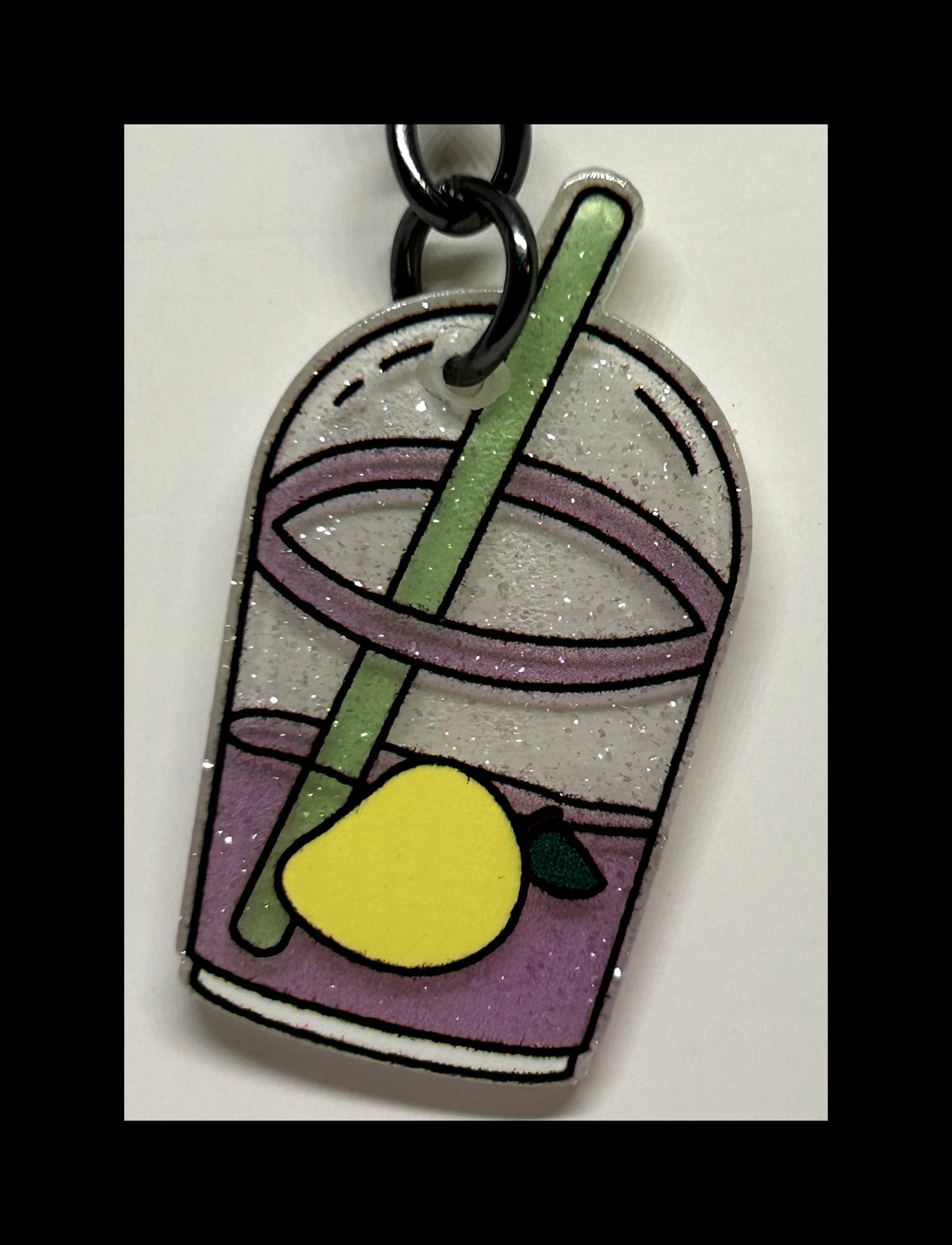 Acrylic boba keychains