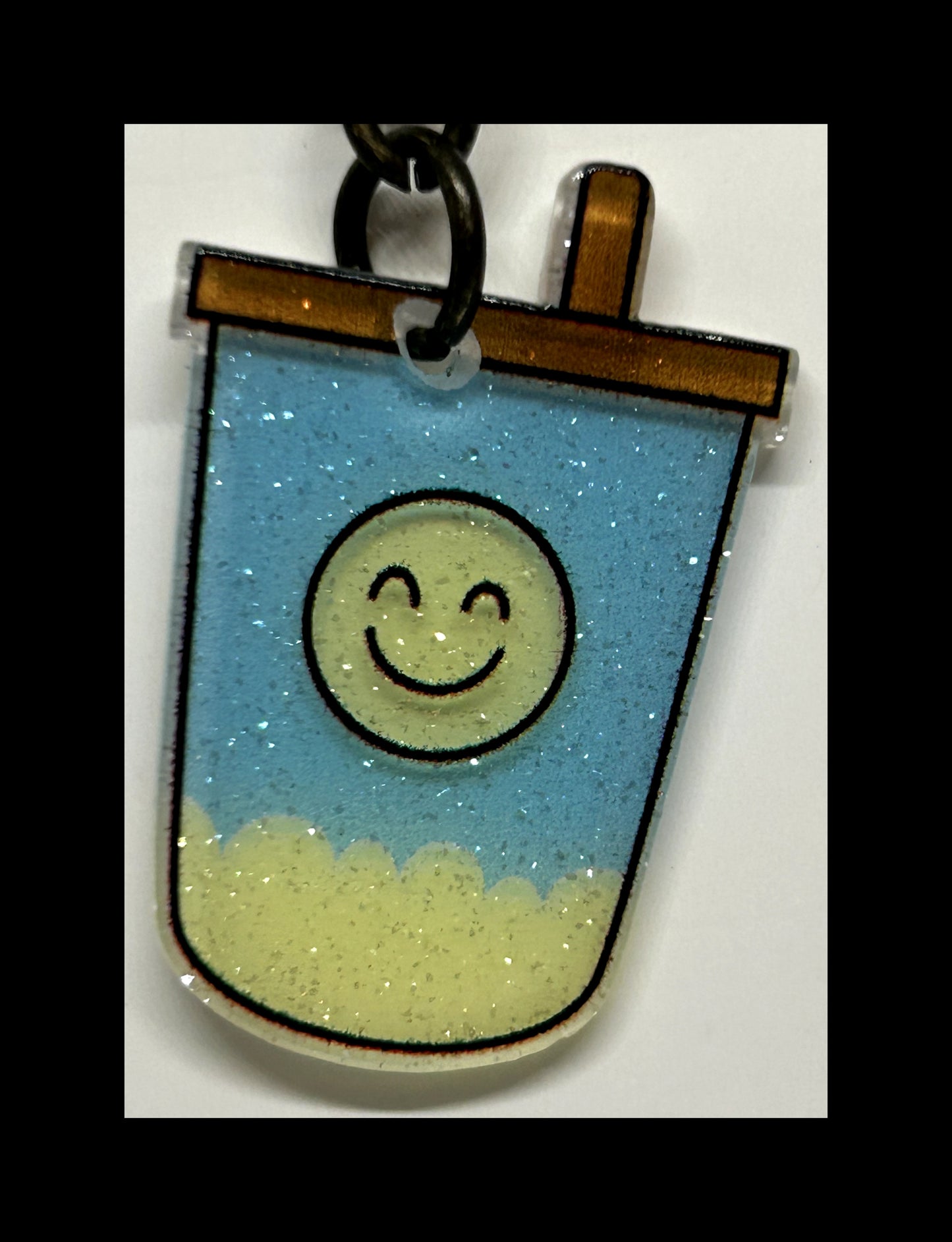 Acrylic boba keychains