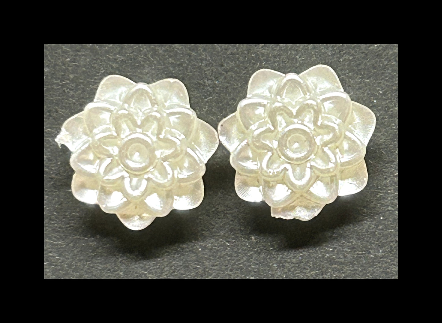 Misc floral stud earrings