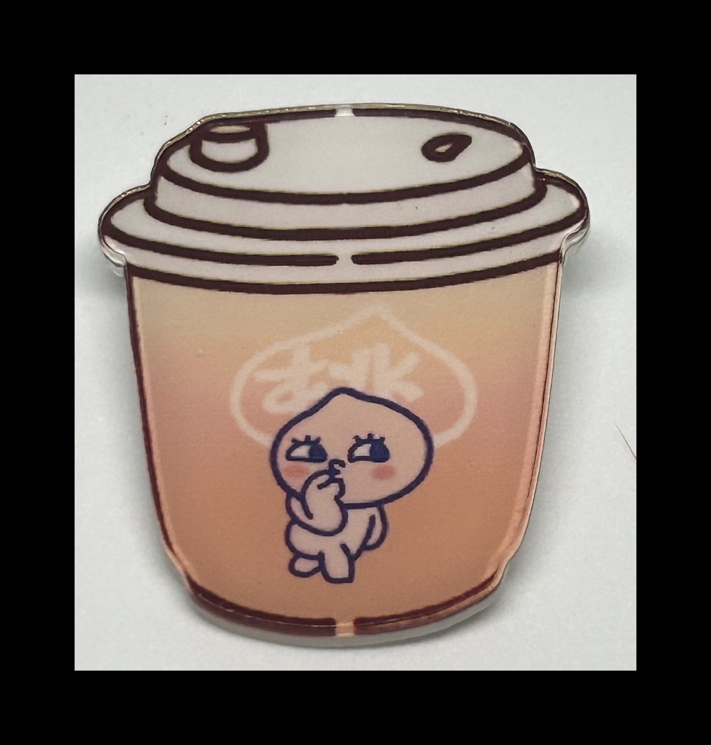 Acrylic boba pins
