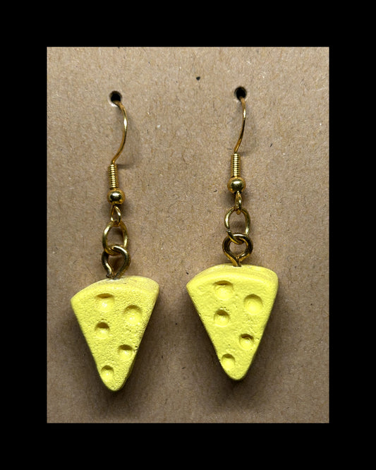 Cheese earrings