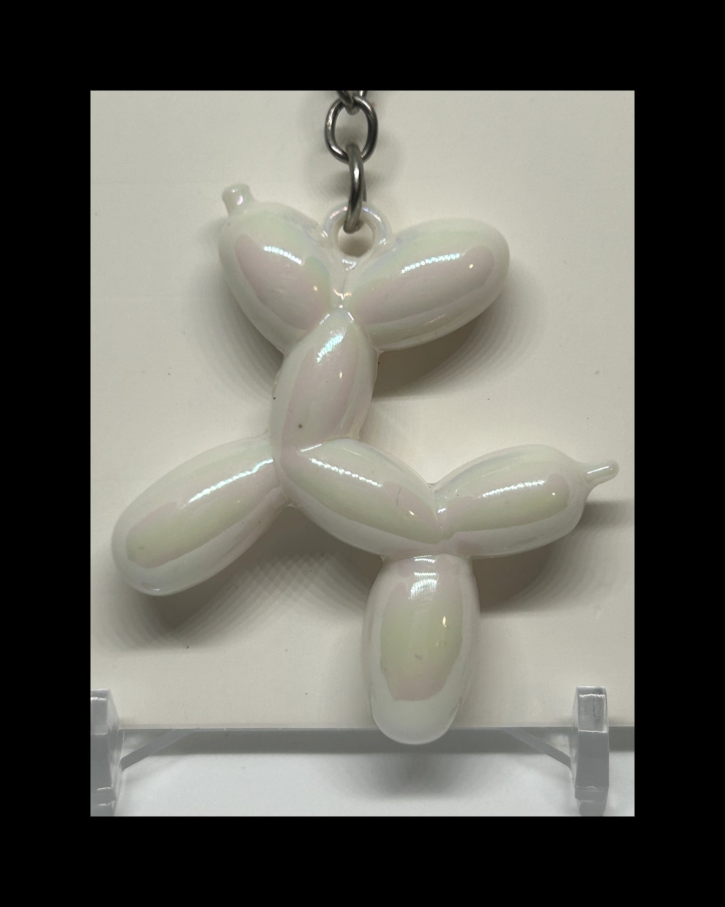 Solid balloon dog keychains