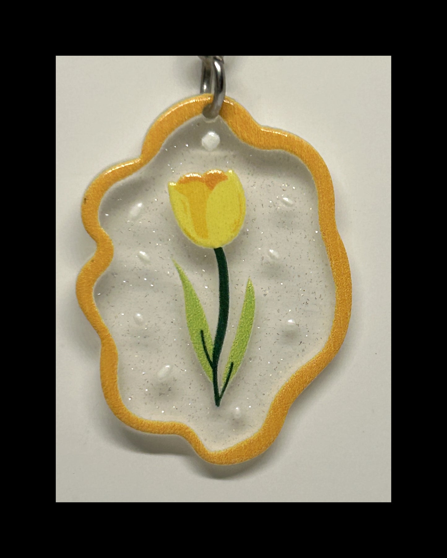 Acrylic flower keychains